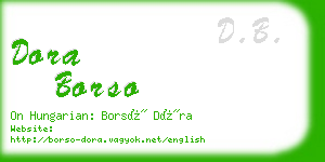 dora borso business card